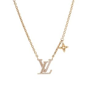 Louis Vuitton Gold and Diamond Necklace